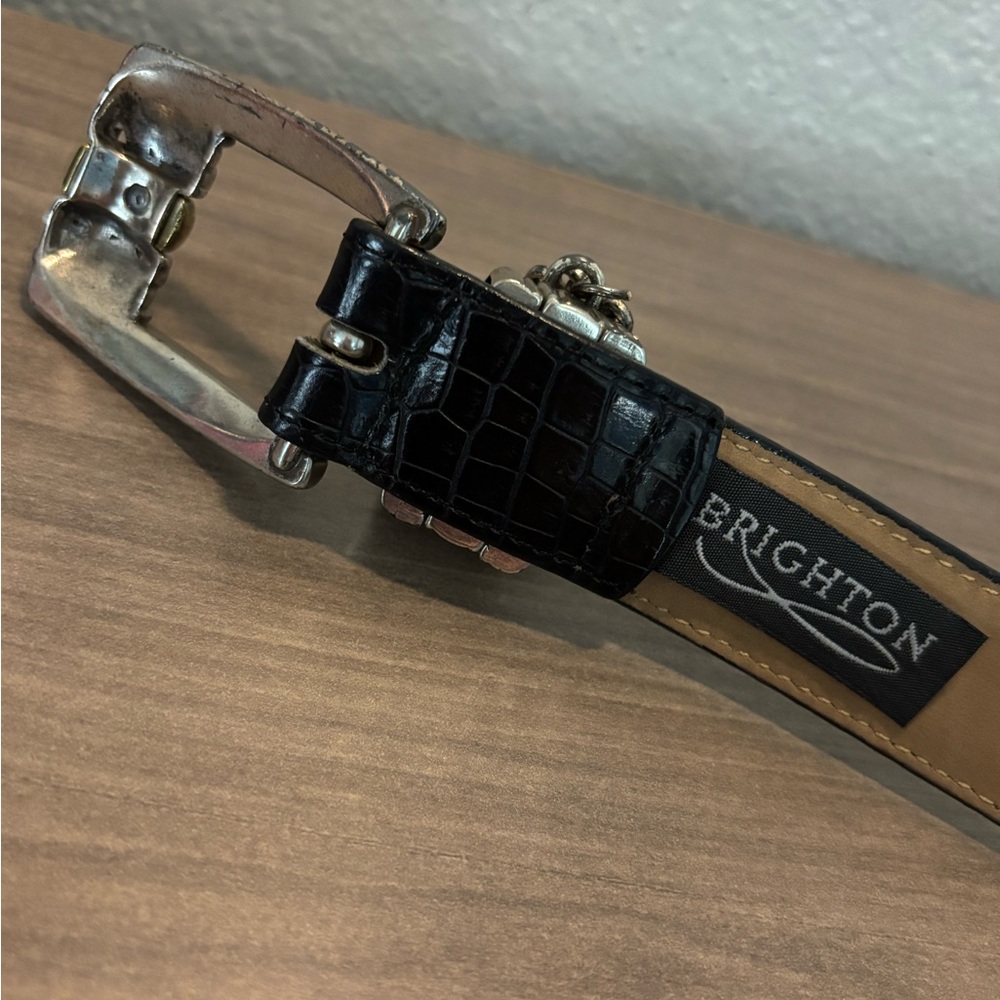 Brighton Black Belt with Gold and Silver Detailing - Picture 2 of 7
